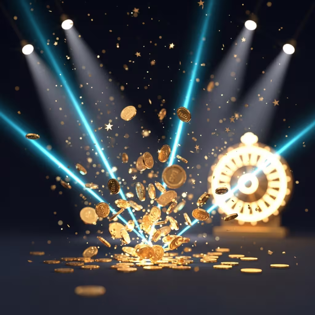 Spinner Casino game lobby showing slots, live casino, and jackpot titles
