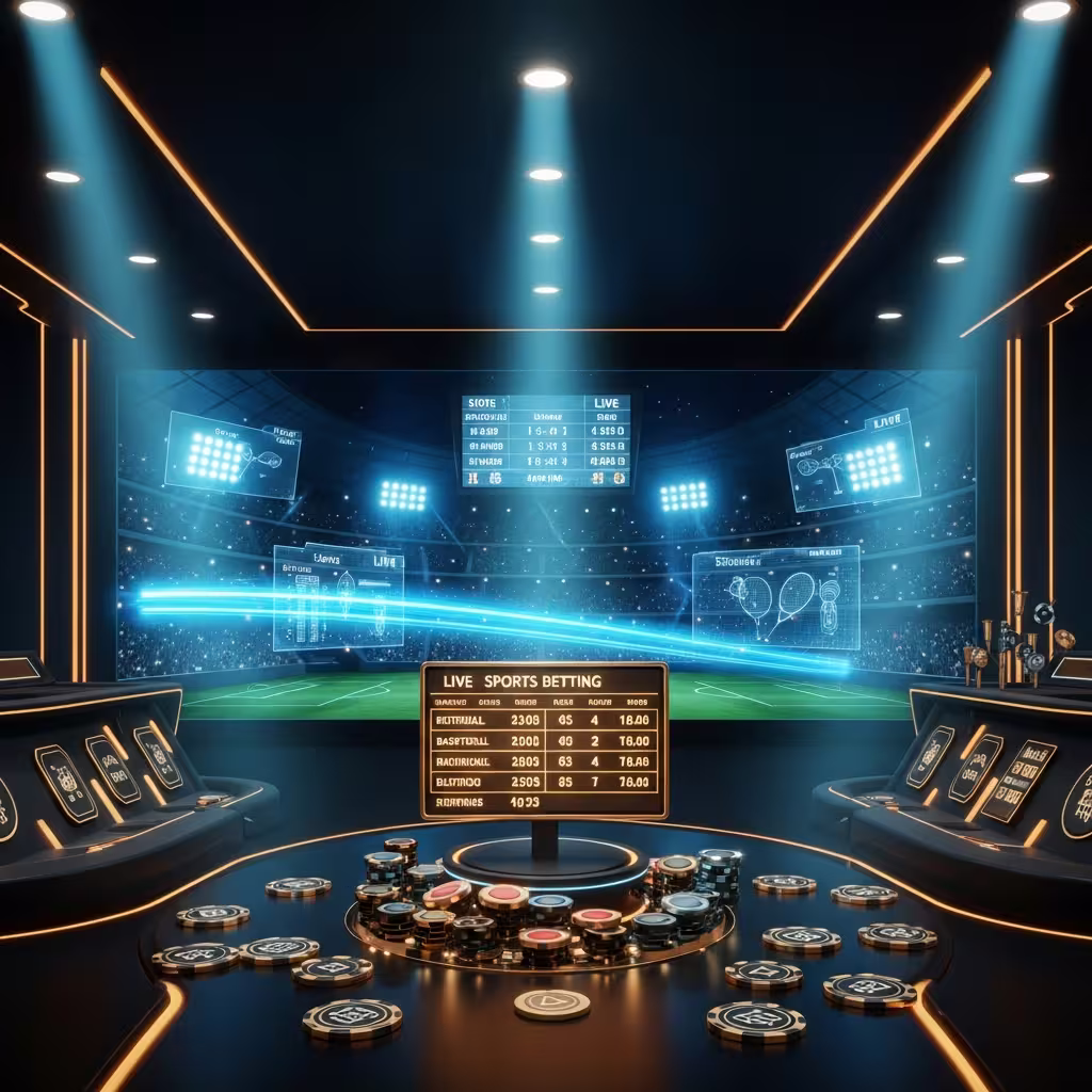 Spinner Casino virtual sports and live casino section preview